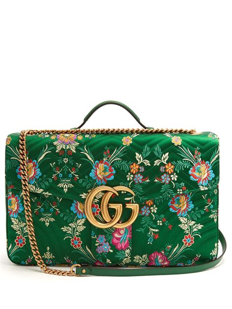 green flower gucci bag|foulard Gucci etiquette.